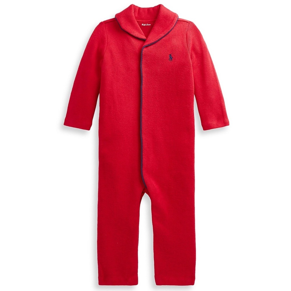 Ralph Lauren Baby French Ribbed Coverall